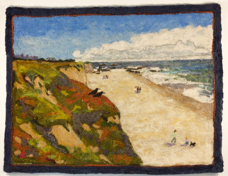 Birgitta Bower Wavecrest and Redondo Beach 2018 fiber 38 x 29 inches 768x594