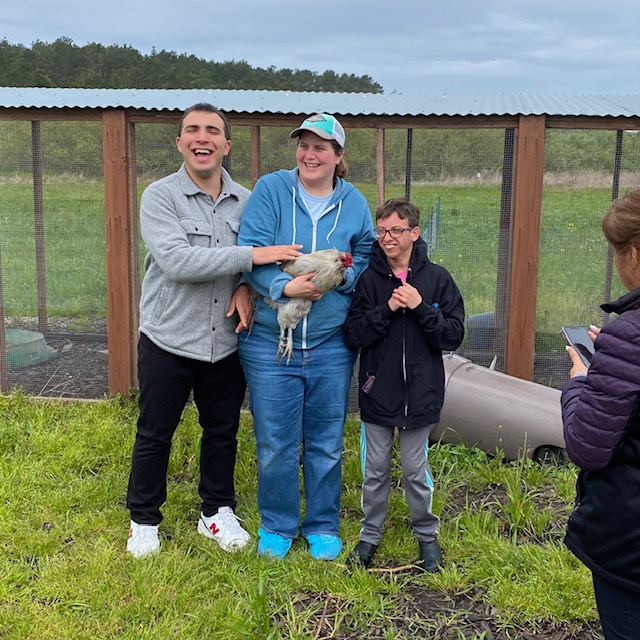 Residents with chickens 4 30 23